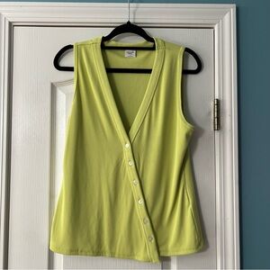Abercrombie chartreuse green tank top